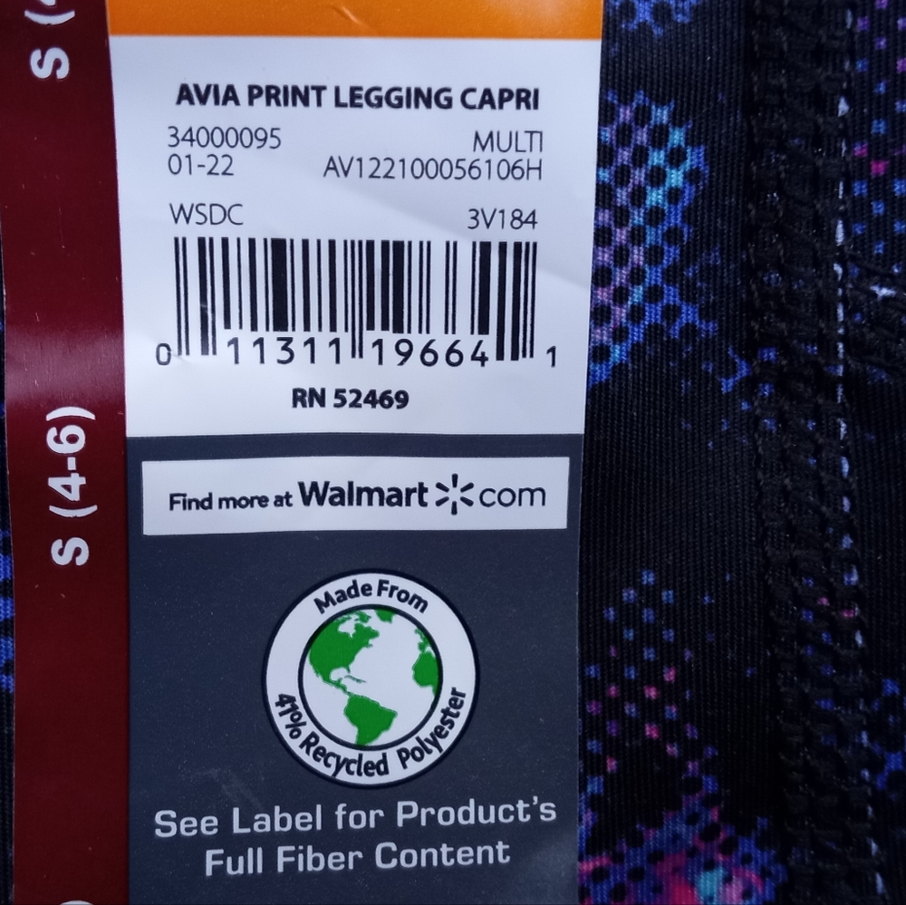NWT Avia Capri Leggings size S (4-6) - Picture 8 of 11